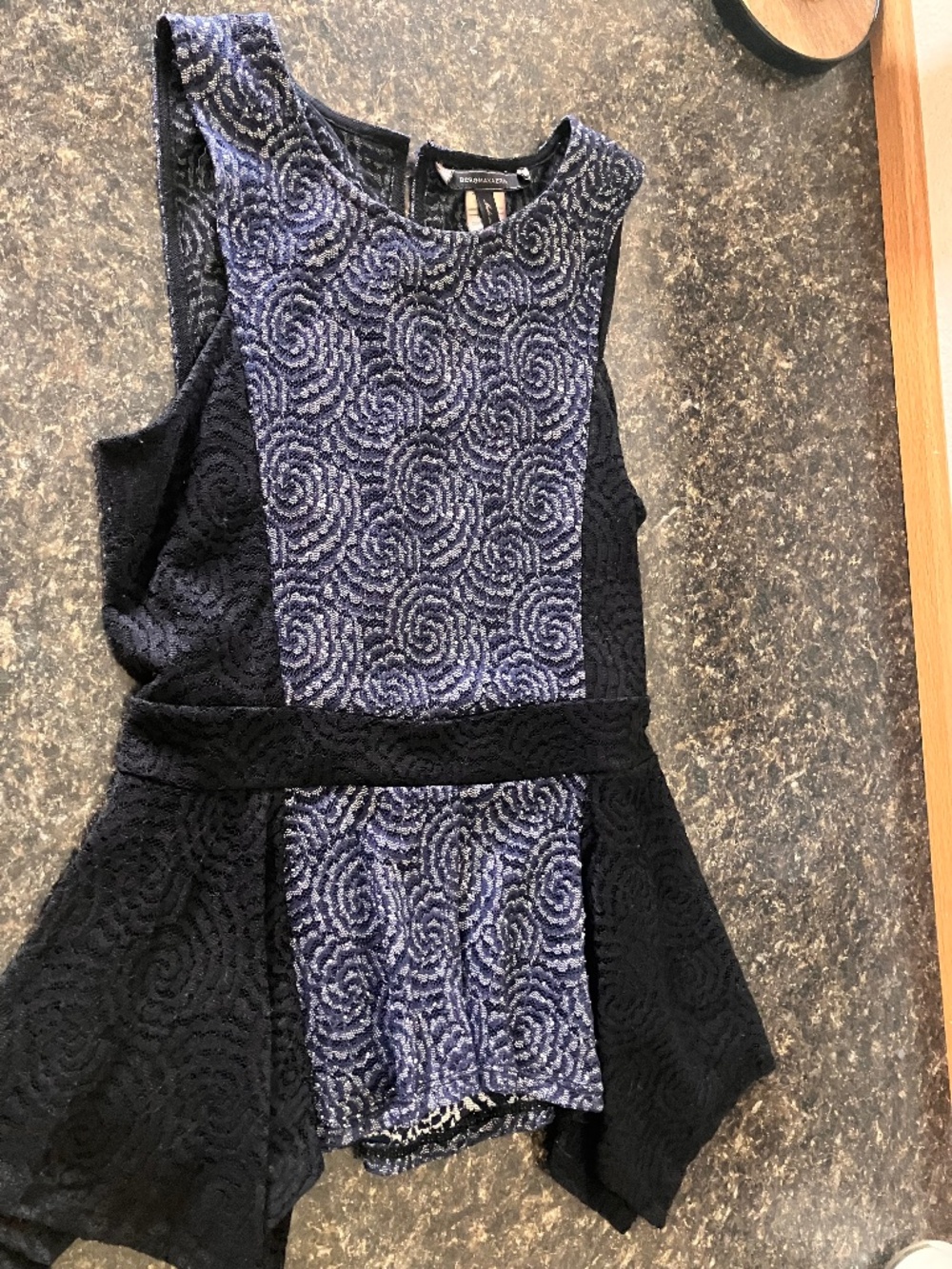 Bcbg sleeveless lace top